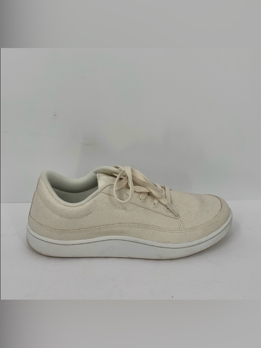 Allbirds Plant pacer sneaker ivory cream speckled lace-up tie blizzard women 10